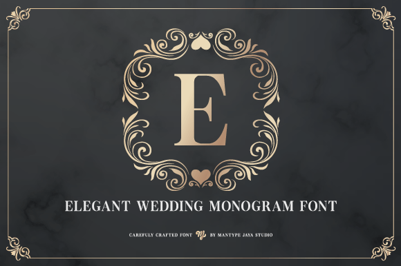 Elegant Wedding Monogram merchant preview