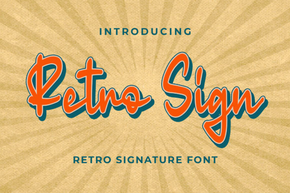 Retro Sign merchant preview