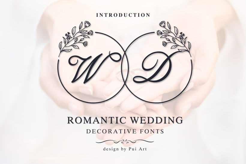 Romantic Wedding Monogram merchant preview